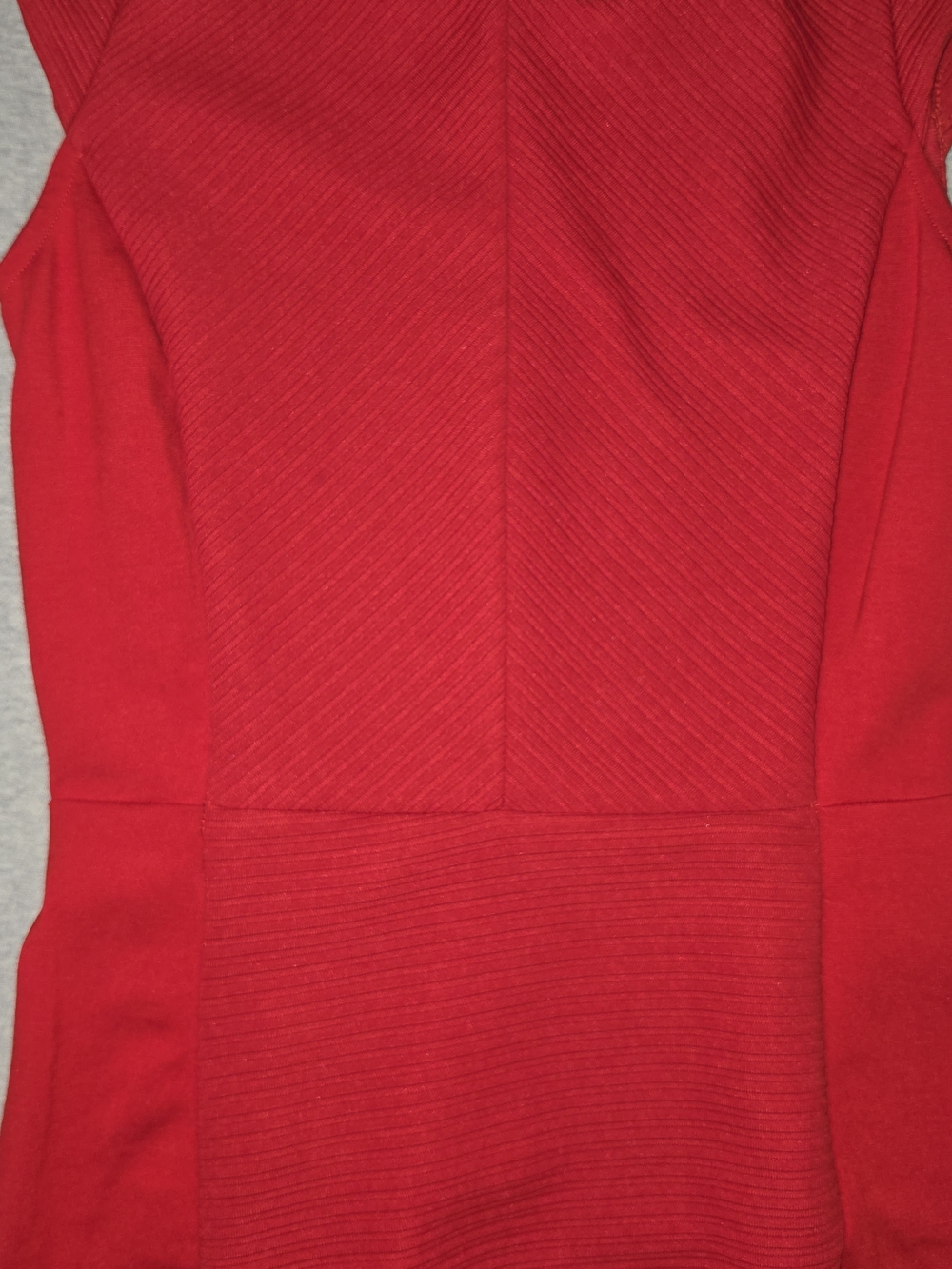 H&M Red Cap-Sleeve Midi Sheath Dress - Picture 2 of 8